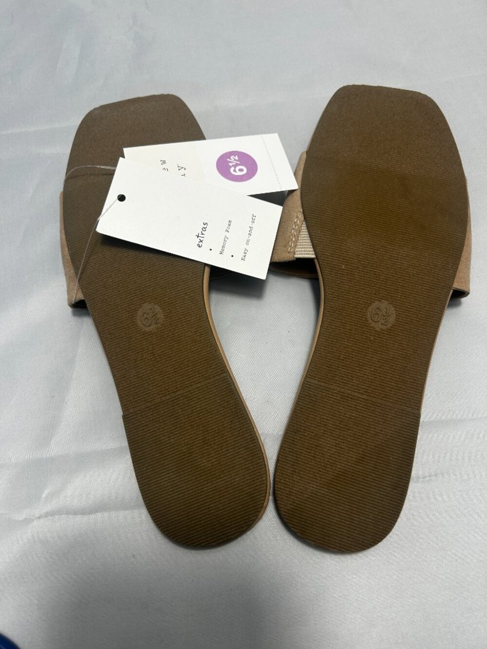 A New Day- Women’s Maren Sandals with Memory Foam Insole  Taupe 6.5 - Picture 5 of 6